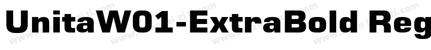 UnitaW01-ExtraBold Regular字体转换